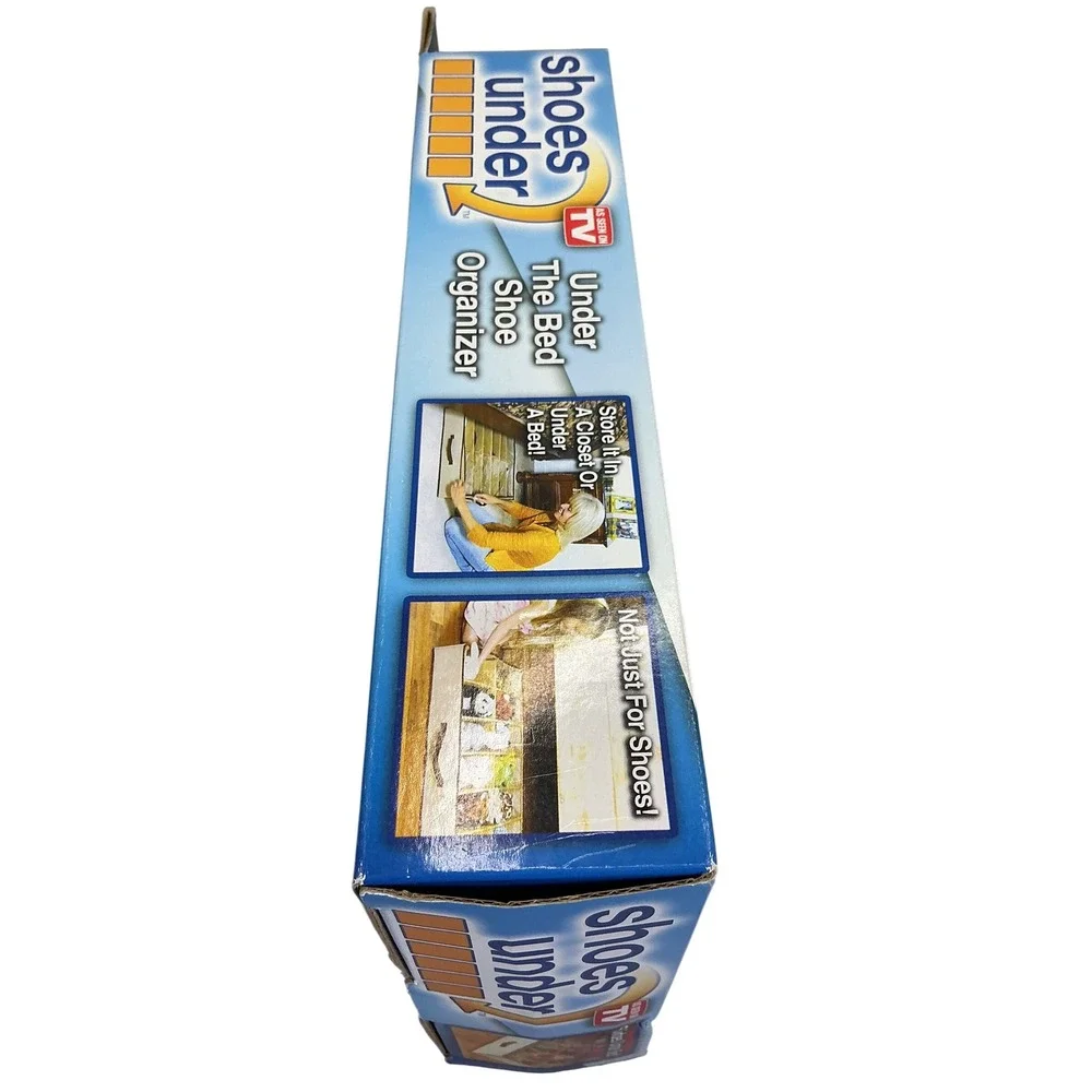 Shoes Under‎ Space Saving Under Bed Shoe Organizer Holds 12 Pairs As Seen On TV